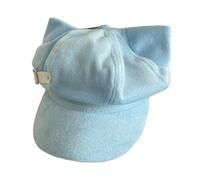 Boinas de conejo encantadoras de moda, accesorio azul elegante para mujeres y hombres, sombrero de taxista para Halloween, cosplay, sombrero unisex