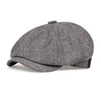 Boinas Hombre Hombres Newsboy Peaked Hat Primavera Verano Delgada Boina Retro Sombreros Casuales Salvajes Gorra Octagonal Unisex Gorras Gatsby Gorras, Gris, 56-60Cm