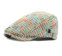 Boinas Sombreros Boinas Para Hombre Sombrero De Mujer Vintage A Cuadros Artista Pintor Sombrero De Boina Ajustable Gorra Plana Masculina Gorra De Boina Femenina 55-59 Cmhebilla Lateral Ajustableazul