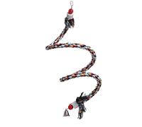 Boing - Boing - Juguete de algodón en espiral para loros y columpio de perca para loros, grande