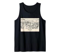 Boise Idaho Vintage Horizonte Dibujo Camiseta sin Mangas