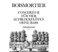 BOISMORTIER J.B. - Concierto Op.15 nº 2 para 4 Flautas de Pico Alto (Peter)
