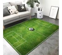 boiszeda Alfombras para Jugar al fútbol y al Baloncesto Felpudo Pista de Atletismo Campo de fútbol para niños Alfombra Decorativa para la Puerta del Dormitorio Chicos Adolescentes