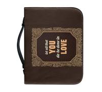 boiszeda Bolso tote con funda para la Biblia Funda para la Biblia con asa Bolso de transporte de cuero PU mujer protector para libros iglesia