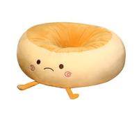boiszeda Bonito cojín para Silla con Forma de Donut de Pan Acolchado Grueso Expresiones Kawaii cojín para el Respaldo Adecuado para Estudiantes y Trabajadores de Oficina