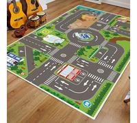 boiszeda Mapa de Juego Alfombra de Juego Educación Vial Tráfico Urbano Tema de simulación Tema de vehículos Alfombra de Juego Plegable Área de Juego en el Dormitorio Infantil Sala de Juegos dedicada