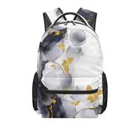 boiszeda Mochila con estampado de mármol gran capacidad mochila escolar estudiantes mochilas para portátil informal y estética ideal para la vuelta al cole los viajes y el día a día