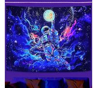 boiszeda Tapisseries néon psychédéliques réactives aux UV qui brillent dans le noir Fond de fête, décoration murale psychédélique, tapisseries lumineuses pour chambre à coucher, salon