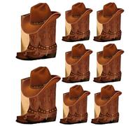 Boîte à Fleurs en Forme de Botte - 8 piezas decorativas de Fête | Jarrón de papel vaquero | Centre Table Mariage Ranch Festival | Anniversaire Shower Étal Ferme Rodéo | Accesorio Thème Occidental | D