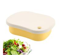 Boîte À Lunch Pour Adulte - Boîte À Repas En Silicone 3 Compartiments, Contenant Alimentaire Réutilisable Avec Couvercle, Anti-Fuite Et Compatible Micro-ondes | Lunch Box Pour & Adultes