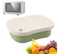 Boîte À Lunch Pour Adulte - Boîte À Repas En Silicone 3 Compartiments, Contenant Alimentaire Réutilisable Avec Couvercle, Anti-Fuite Et Compatible Micro-ondes | Lunch Box Pour & Adultes