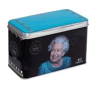 Boîte à thé commémorative Queen Elizabeth II Jubilee 2022 avec 40 sachets de thé English Breakfast