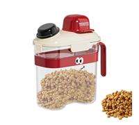 Boite Croquette Chien - Couvercle À Rabat Avec Joint Etanche | Boîte Alimentaire Avec Roulettes | Distributeur De Boîtes Hermétiques Transparentes Avec Couvercle Pour Le Stockage Des Aliments Pour Ani