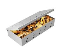Boîte de fumeurs - Récipient en puces en acier inoxydable, infuseur de saveur de barbecue durable | Boîte à fumée robuste pour gril, porte-plomb pour les grillades en plein air, les salons de patio, l