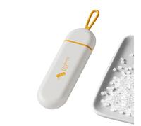 Boîte de stockage pilules | Porte-pilule avec lanière Porte-clés petite boîte à étanche l'humidité 3 compartiments, poupilules, vitamines, huile poisson, suppléments