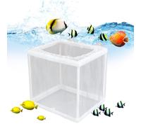 Boîte d'élevage de poissons - Conteneur d'élevage Transparent pour Aquarium, Bassin d'isolation | Caisse de nurserie flottante, incubateur d'alevins, Mini Support pour poissons aquatiques
