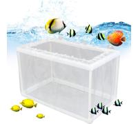 Boîte d'élevage de poissons - Écloserie flottante pour Aquarium, Bassin d'isolation Transparent | Chambre d'élevage d'alevins, Cage de nurserie, Mini-bac d'incubateur, abri pour poissons