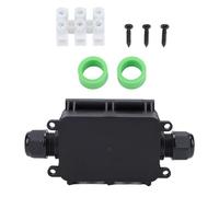 Boîte électrique résistante aux intempéries, boîte de jonction étanche IP68, boîte électrique d'étanchéité multi-entrée de câble pour multiprise, prise, minuterie, lumières de (M2068-2T(5-12MM))