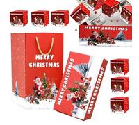 Boîte Explosive Cadeau Noël - Boîte à Argent Pliante | Coffret réutilisable pour cadeaux de Noël, enveloppes rouges, mariage, remise de diplôme | Idée cadeau para adultos y événements