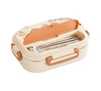 Boîte Repas - Boîte À Lunch Pour En Acier Inoxydable | Boîteà Lunch Enfant, LunchBox À 3 Compartiments Avec Ustensiles, Facile À Nettoyer, Pour École, Bureau, Pique-Nique, Voyage, Plein Air, C