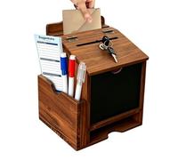 Boîtes De Dons - Matériau En Bois Durable De Haute Qualité, Équipement Caritatif De Qualité Professionnelle, Conteneur Décoratif Portable Verrouillable, Système De Garde De Sécurité Avancé | Aide