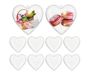 Boîtes en forme de cœur - Organisateur à remplir pour la Saint-Valentin, 10 petites boîtes à bonbons | Rangement décoratif pour mariage, Nouvel An, anniversaire, cartes, rubans, photos,