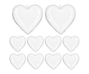Boîtes en forme de cœur - Organisateur à remplir pour la Saint-Valentin, 10 petites boîtes à bonbons | Rangement décoratif pour mariage, Nouvel An, anniversaire, cartes, rubans, photos, jouets