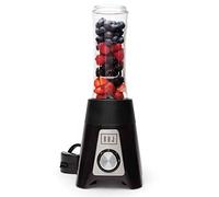 BOJ Batidora de vaso portátil SB-600X, capacidad 0,6L, 2 velocidades + pulse, cuchillas acero inoxidable, gran potencia 300W