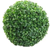 Boj - Bola artificial de hojas topiarias, planta falsa realista, para centro comercial, hogar, al aire libre, boda, fiesta, decoración (10 cm)