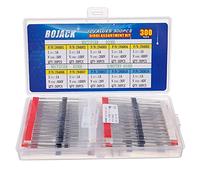 BOJACK 10 Valores 300 piezas Diodos rectificadores 1N4001 1N4002 1N4003 1N4004 1N4005 1N4006 1N4007 Diodos Schottky 1N5817 1N5818 1N5819 Kit de surtido