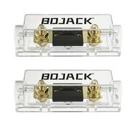 BOJACK 2 piezas 80A Clear Shell ANL Portafusibles y 2 piezas 80 Amp 32 VDC ANL Fusibles para sistema de audio y video