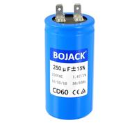 BOJACK 250 uf/MFD 250 VCA ± 15% 50/60 Hz CD60 Condensador de arranque redondo universal motor eléctrico piezas de repuesto