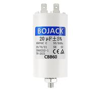 BOJACK CBB60 20uF 450V Condensador de arranque de motor para bomba de piscina 20µF 450Volt 40x70MM Conector M8 50/60Hz