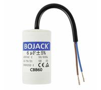 BOJACK CBB60 6uf 450V 50/60HZ Condensador de arranque Motor, condensador de funcionamiento del motor, SH Condensadores, Condensador de supresión, con alambre