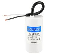 BOJACK Condensador de funcionamiento 60 uF MFD 250 V CA 60 MFD CBB60 2 cables 50/60Hz Cilindro Motor Condensador de funcionamiento para motor soplador compresor de aire y compresor de aire