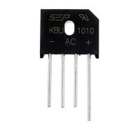 BOJACK KBU1010 Chip de puente rectificador de diodo de fases individuales 10A 1000V （paquete de 10 piezas）