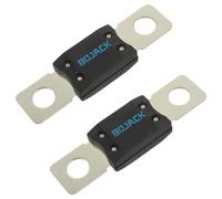 BOJACK MEGA/AMG Fusible de Alta Corriente Bolt-on Fusible 175A Amp para Automóviles, Camiones, Vehículos de Construcción, Autobuses, Caravanas (Paquete de 2 Fusibles ANM 175A)