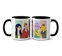 BoJack Serie de TV Heroínas Taza - Taza de café de cerámica para bebidas frías calientes (mango negro)