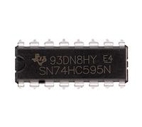 BOJACK SN74HC595N Registros de desplazamiento de contador de 8 bits Registros de salida de 3 estados Circuitos integrados DIP-16 (paquete de 25 piezas)
