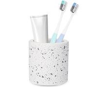 BOJDOPIE - Soporte para cepillo de dientes de diatomita, absorción de agua, secado rápido, organizador de encimera de baño, taza de soporte para pasta de dientes, brochas de maquillaje, maquinillas de