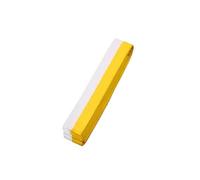 BOJHGO 2 uds Artes Marciales Karate Judo Taekwondo Cinturones Profesionales Jiu Jitsu Cintas estándar Cintura Protectora(White Yellow,1.8M)