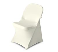 BOJHGO 50/100 Uds Fundas for sillas de Boda Funda elástica for Restaurante Banquete Hotel Comedor Fiesta for Silla Licra para Banquetes(Beige,50pcs Chair Cover)
