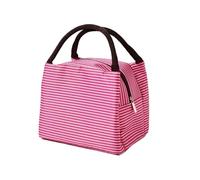 BOJHGO Bolsa de almuerzo a rayas for mujer, bolsa isotérmica for alimentos envasados, bolsas térmicas, térmica for for niños, for refrigerador, 3 uds