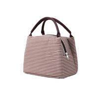 BOJHGO Bolsa de almuerzo a rayas for mujer, bolsa isotérmica for alimentos envasados, bolsas térmicas, térmica for for niños, for refrigerador, 3 uds
