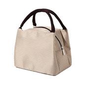 BOJHGO Bolsa de almuerzo a rayas for mujer, bolsa isotérmica for alimentos envasados, bolsas térmicas, térmica for for niños, for refrigerador, 3 uds