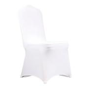 BOJHGO Fundas for sillas de Boda, 50/100 Uds., Funda Blanca for Silla, elástica Licra for Restaurante, Banquete, Hotel, Comedor, Fiesta Universal para Banquetes(100pcs Chair Cover)