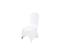 BOJHGO Fundas for sillas de Boda, Funda elástica Licra for Restaurante, Banquete, Hotel, Comedor, Fiesta, Universal, 50/100 Uds para Banquetes(Arch-Front White,100PCS)
