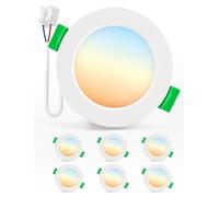 Bojim Focos LED Interior Techo Empotrable 4W, Downlight LED Techo Empotrable 220V-230V, Corte 55mm - 68mm IP44, Ojos de Buey para Cocina Baño Habitación, Luz Cálida Neutra Fría, 6 Pack