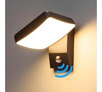 Bojim IP65 Aplique Pared Exterior con Sensor de Movimiento, Luz Apliques Exterior Interior Ajustable, Lámpara Pared Moderno Aluminio para Terraza Jardines Balcón