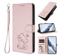 bojioderf Compatible con Cubot X100 5G Étui pour téléphone Avec Porte-Cartes Support rabattable Pink